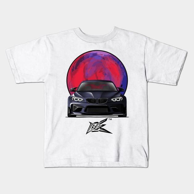 bmw m2 coupe Kids T-Shirt by naquash